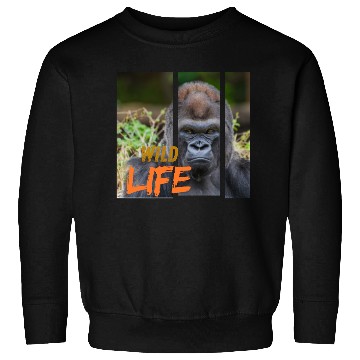 Discover Gorilla Wildlife Portrait Sweatshirts