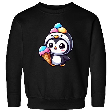 Discover Funny penguin ice cream sweet cartoon summer Sweatshirts