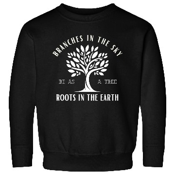 Discover Branches in the Sky Inspirational Tree Design Sweatshirts