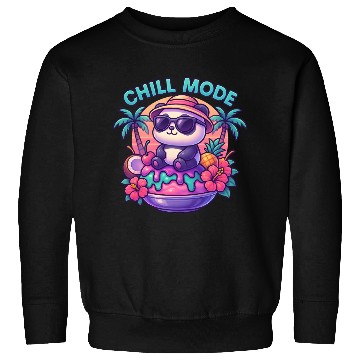 Discover Panda Chill Mode Summer Vibes Sweatshirts