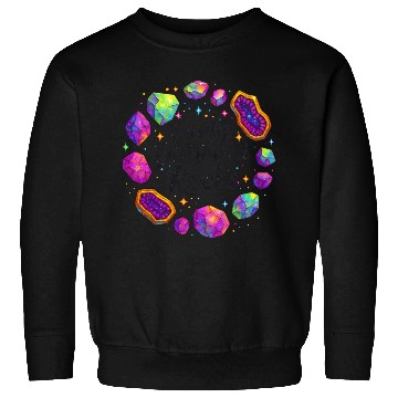 Discover Vibrant Cosmic Ruby Crystal Art Sweatshirts