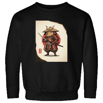 Discover Anthropomorphic Warrior Hamster in Samurai Armor Sweatshirts