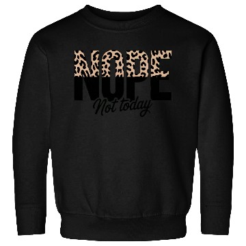 Discover Leopard Print Motif with Bold Typography Sweatshirts