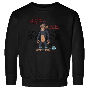 Discover Monkey Economic Inequality Illustration Sweatshirts