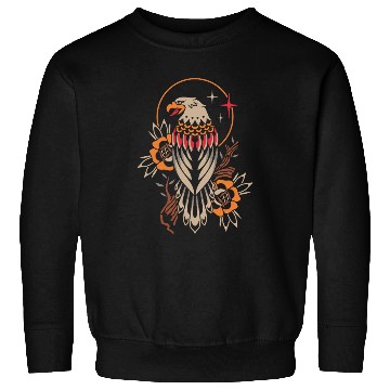 Discover Celestial Eagle Tattoo Design Sweatshirts