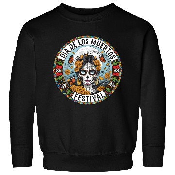 Discover Vibrant Día de los Muertos Skull Sweatshirts