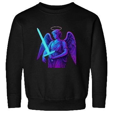 Discover Neon Angel Warrior Illustration Sweatshirts