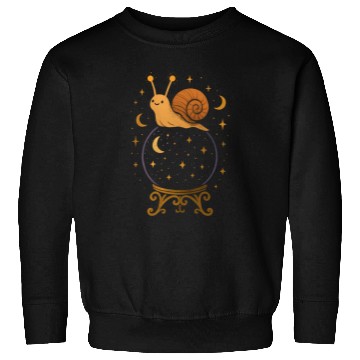 Discover Whimsical Snail Crystal Ball Design Sweatshirts