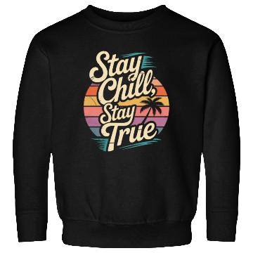 Discover Chill Vibes Sunset Illustration Sweatshirts