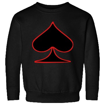 Discover Outlined Spades card shape Sweatshirts