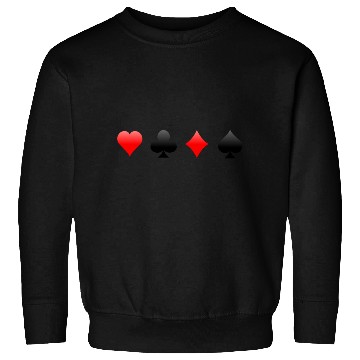 Discover Playing Card Suits Sweatshirts