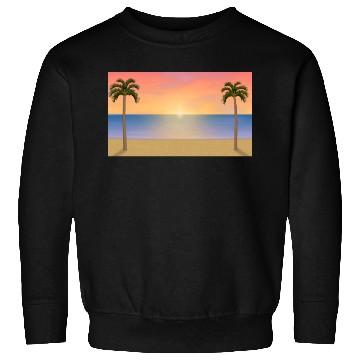 Discover Sunrise / Sunset Beach Scene Sweatshirts