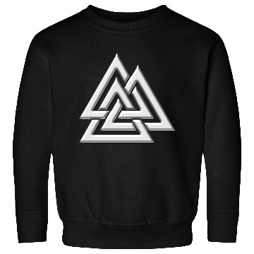 Discover Valknut, Wotan's Knot, Walknot, Odin, Valhalla Sweatshirts