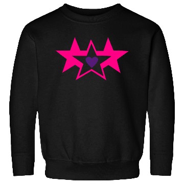 Discover ♥★Lovely Heart Embraced by three Stars★♥ Sweatshirts