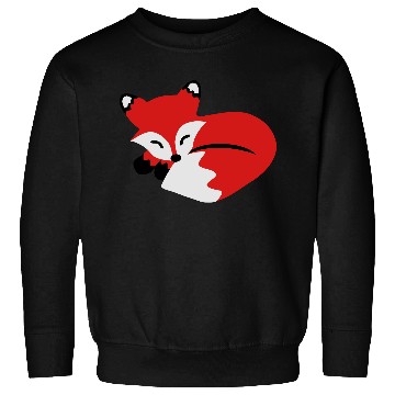 Discover cute sleeping fox Sweatshirts