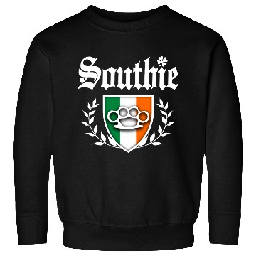 Discover Southie Brass Knuckle Irish Flag Crest Sweatshirts