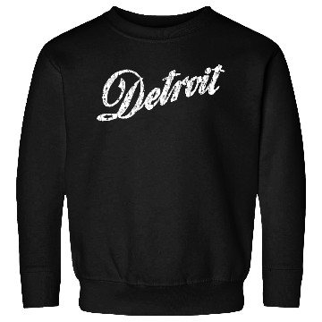 Discover Old Vintage Detroit Retro Script Sweatshirts