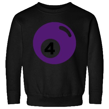 Discover Billiard ball No. 4 - purple - V2 Sweatshirts