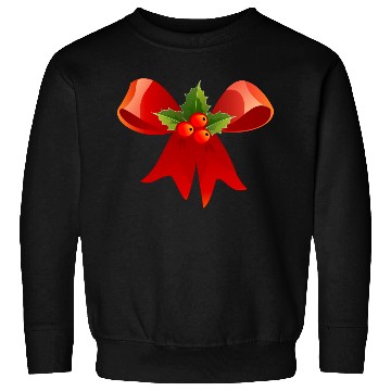 Discover Christmas Bow with Holly Sweatshirts