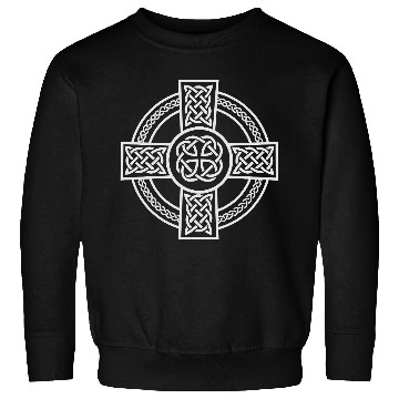 Discover Celtic Cross Ireland Intricate Knotwork Design Sweatshirts