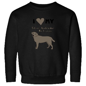 Discover i heart my silver labrador retriever Sweatshirts