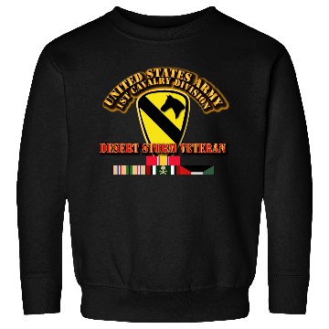 Discover Army - 1st Cavalry Division - Desert Storm Veteran Sweatshirts