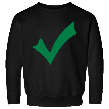 Discover Abstract Green Checkmark Design Sweatshirts