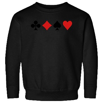 Discover Playing Card Suits Sweatshirts
