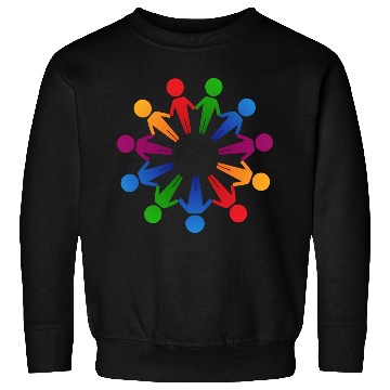 Discover Multicultural Cooperation Circle Sweatshirts