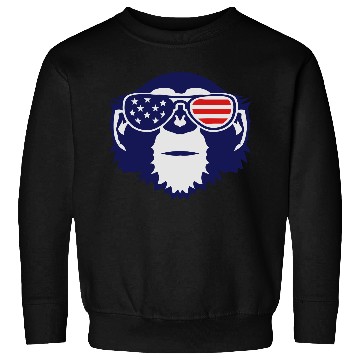 Discover monkey bezel color american flag sun Sweatshirts