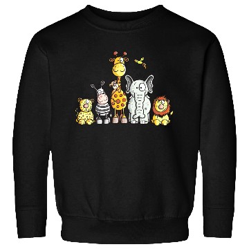 Discover Happy African Animal Team Sweatshirts