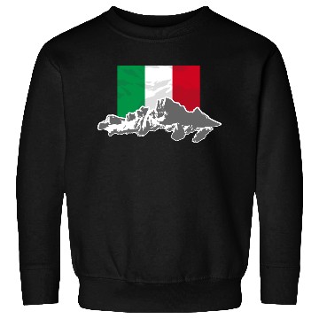 Discover Italy - Flag & Mountains Sweatshirts