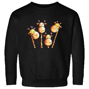 Discover Giraffe Family - Giraffes - Kids - Comic -Gift Sweatshirts