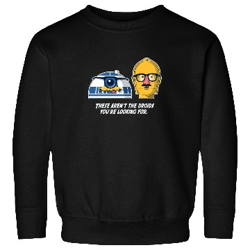 Discover Funny Star Wars droids comic Sweatshirts