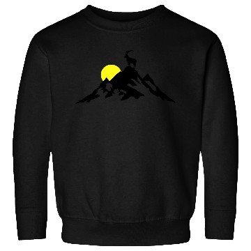 Discover Mountain and Ibex at Sunrise Sweatshirts