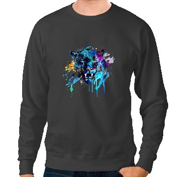 Discover black cats Paws panthers Wild Cat Graphic Face Sweatshirts