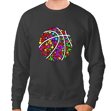 Discover Basketball Gift Dot day Colorful Basketball Boy International Dot Day Sweatshirts