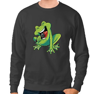Discover Frog Gift Singing Frog Toad Sweatshirts