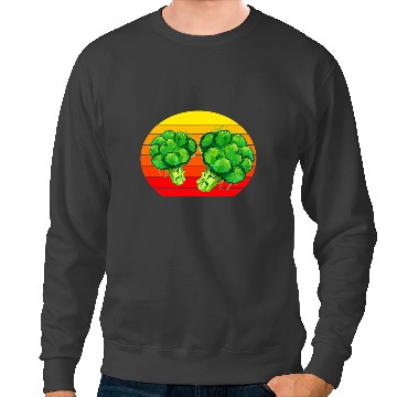 Discover Beautiful Broccoli Sunset Sweatshirts