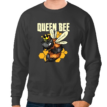 Discover Bee Beekeeping Queen Bee Honey Bee With Crown Queen Beekeeper 449 Beekeeper Sweatshirts
