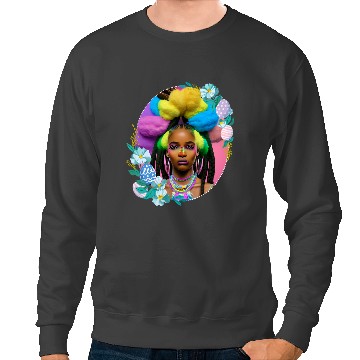Discover Black Girl Easter Magic Brown Skin Girls Spring Easter Eggs Sweatshirts