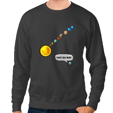 Discover Astronomy Lover Funny Pluto and Solar System Space Science Astronomy Gift Sweatshirts