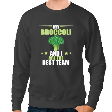 Discover bests Broccoli Team Veggie Funny Broccoli Healthy Vegetable Sweatshirts