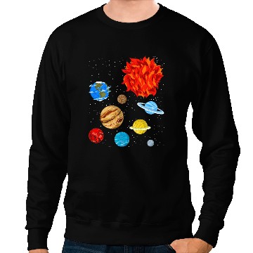 Discover Astronomy Lover Space Science Galaxy Planets Solar System 5 Sweatshirts