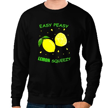 Discover Cute EASY PEASY LEMON SQUEEZY Fun Summertime LEMONADE Lover Sweatshirts