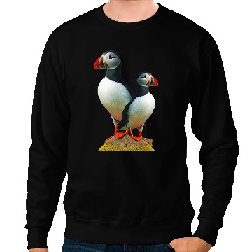 Discover LetterTrunk Puffin Bird Beach Birding Sweatshirts