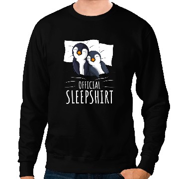 Discover Penguin Sleeping Penguin Lover Napping Official Sleep 65 Penguins Sweatshirts