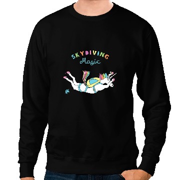 Discover Unicorns Skydiving Magic Sweatshirts