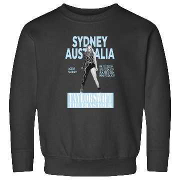 Discover Swift Eras Tour - Sydney, Australia - Light Blue Active Sweatshirts