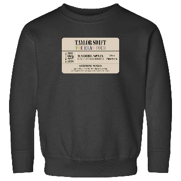 Discover madrid n1 eras tour commemorative ticket Sweatshirts